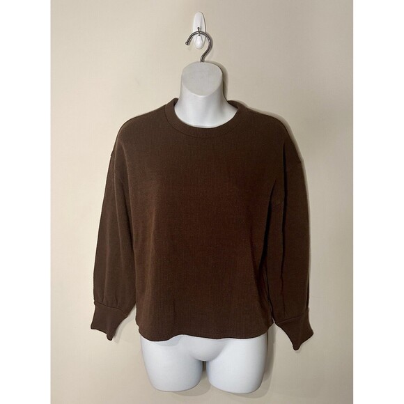 Madewell Brown Crewneck Sweater Size XXS EUC!! - Picture 2 of 5